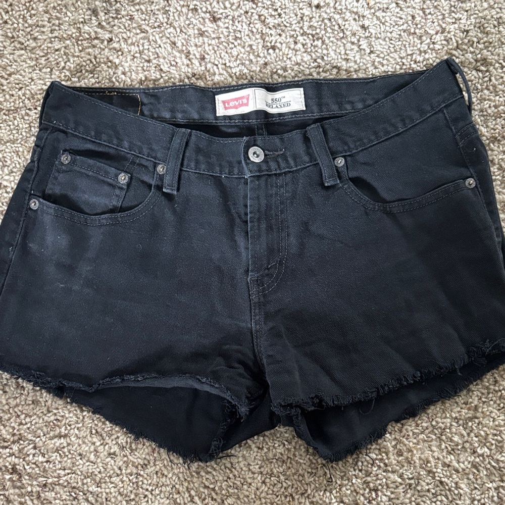 Levi's Women's Black Jean Shorts